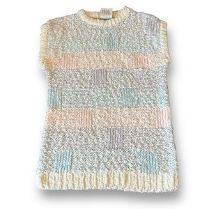 [Extra Touch] VTG Pastel Sweater Vest